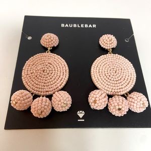 Baublebar Pink Beaded Earrings NWT